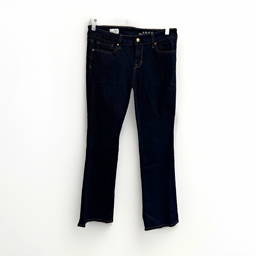 Gap Women's Size 8 Sexy Bootcut Jeans Dark Wash Slim Fit Mid Rise Stretch